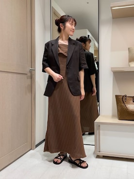 「DES PRES（デ・プレ）のアイテム」を使った、Inagaki_TOMORROWLANDさん（レディース・162cm）の夏コーディネート