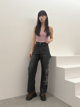 「EVRIS（エヴリス）のアイテム（パンツ）」を使った、ALYSHIAさん（レディース・167cm）の夏コーディネート