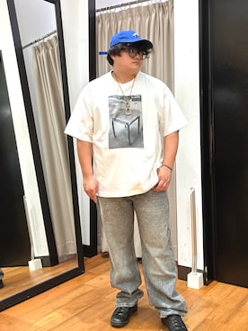 「URBAN RESEARCH（アーバンリサーチ）のアイテム（キャップ）」を使った、清水要真さん（メンズ・163cm）の秋コーディネート