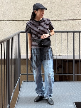 「Right-on（ライトオン）のアイテム」を使った、MIKAさん（レディース・159cm）の夏コーディネート