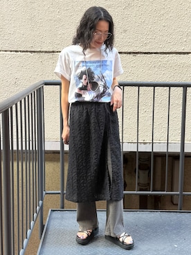 「SOMETHING（サムシング）のアイテム」を使った、MIKAさん（レディース・159cm）の夏コーディネート
