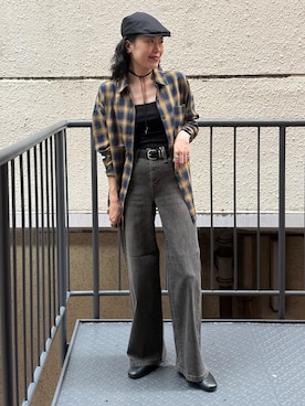 「SOMETHING（サムシング）のアイテム」を使った、MIKAさん（レディース・159cm）の秋コーディネート