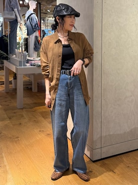 「SOMETHING（サムシング）のアイテム」を使った、MIKAさん（レディース・159cm）の春コーディネート