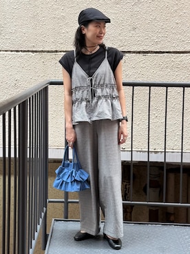 「Right-on（ライトオン）のアイテム」を使った、MIKAさん（レディース・159cm）の夏コーディネート