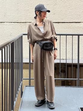 「Right-on（ライトオン）のアイテム」を使った、MIKAさん（レディース・159cm）の夏コーディネート
