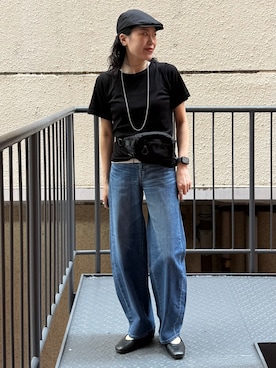 「BACK NUMBER（バックナンバー）のアイテム」を使った、MIKAさん（レディース・159cm）の夏コーディネート