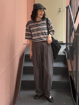 「BACK NUMBER（バックナンバー）のアイテム（バッグ）」を使った、MIKAさん（レディース・159cm）の秋コーディネート