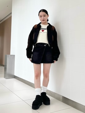 田村藍依さん(レディース・149cm)の夏コーディネート