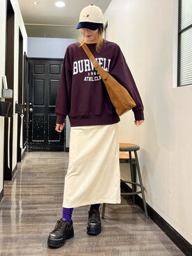 「Right-on（ライトオン）のアイテム（帽子）」を使った、minapoyo1714さん（レディース・171cm）の秋コーディネート