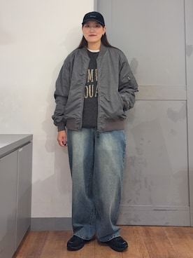 「BACK NUMBER（バックナンバー）のアイテム（帽子）」を使った、inoueさん（レディース・170cm）の秋コーディネート