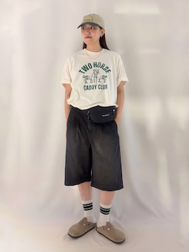 「Levi's（リーバイス）のアイテム（トップス）」を使った、inoueさん（レディース・170cm）の夏コーディネート