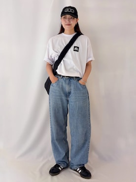 「BACK NUMBER（バックナンバー）のアイテム（帽子）」を使った、inoueさん（レディース・170cm）の夏コーディネート