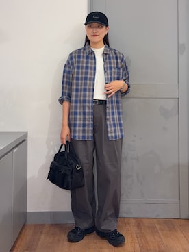 「BACK NUMBER（バックナンバー）のアイテム（キャップ）」を使った、inoueさん（レディース・170cm）の秋コーディネート