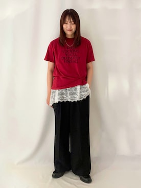 「BACK NUMBER（バックナンバー）のアイテム（パンツ）」を使った、inoueさん（レディース・170cm）の夏コーディネート