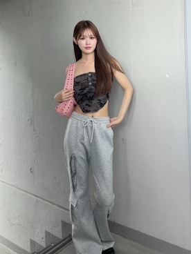 「tinkerend（ティンカーエンド）のアイテム」を使った、ちゃっぴーさん（レディース・166cm）の夏コーディネート