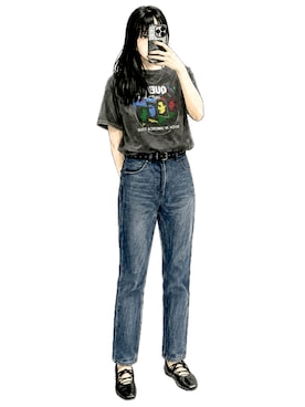 真野さん(レディース・163cm)の夏コーディネート
