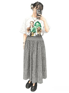 「KEEN（キーン）のアイテム」を使った、真野さん（レディース・163cm）の夏コーディネート