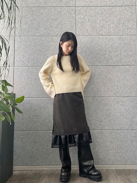 「CODE A（コードエー）のアイテム」を使った、maruさん（レディース・156cm）の秋コーディネート