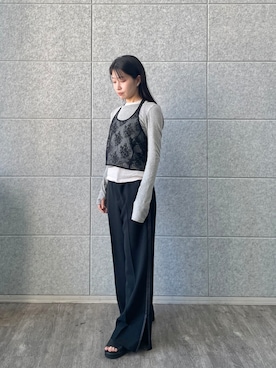 「CODE A（コードエー）のアイテム」を使った、maruさん（レディース・156cm）の秋コーディネート