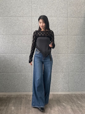 「CODE A（コードエー）のアイテム」を使った、maruさん（レディース・156cm）の秋コーディネート