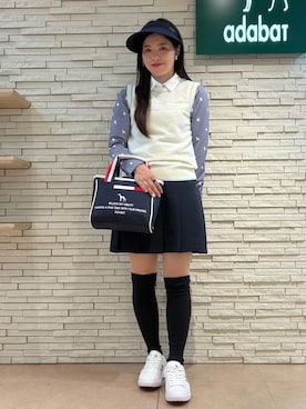 「アイテム（サンバイザー）」を使った、shihoさん（レディース・159cm）の秋コーディネート