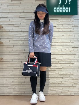 「アイテム（サンバイザー）」を使った、shihoさん（レディース・159cm）の夏コーディネート