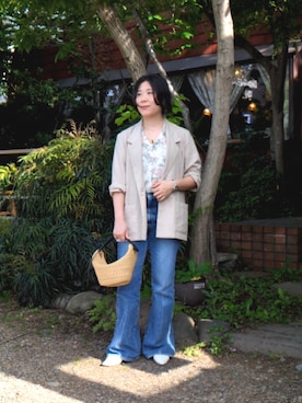 「plage（プラージュ）のアイテム（パンツ）」を使った、astronote7さん（レディース・150cm）の春コーディネート