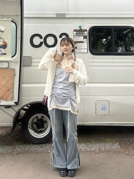 「アイテム（チュニック）」を使った、arinnko914さん（レディース・160cm・20代）の夏コーディネート