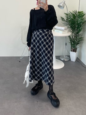 「Unblend（アンブレンド）のアイテム」を使った、hangyo1113さん（レディース・155cm）の秋コーディネート