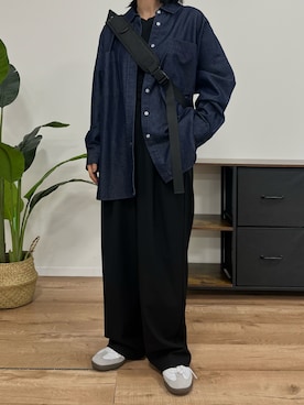 「アイテム（ボディバッグ/ウエストポーチ）」を使った、osuzuさん（レディース・154cm）の夏コーディネート