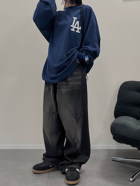 「アイテム（バックパック/リュック）」を使った、osuzuさん（レディース・154cm）の夏コーディネート
