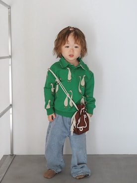 「devirock（デビロック）のアイテム」を使った、Senapiさん（キッズ・90cm）の春コーディネート