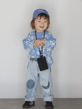 「devirock（デビロック）のアイテム」を使った、Senapiさん（キッズ・90cm）の春コーディネート