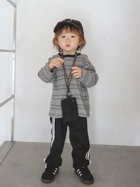 「devirock（デビロック）のアイテム」を使った、Senapiさん（キッズ・90cm）の春コーディネート