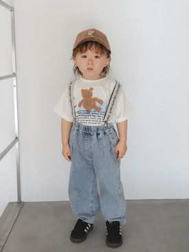 「devirock（デビロック）のアイテム」を使った、Senapiさん（キッズ・90cm）の春コーディネート