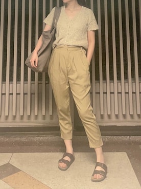 「FLORENT（フローレント）のアイテム（パンツ）」を使った、HONEY  LEMON  PIEさん（レディース・164cm）の秋コーディネート