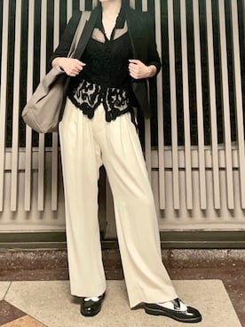 「Abercrombie&Fitch（アバークロンビーアンドフィッチ）のアイテム（タンクトップ）」を使った、HONEY  LEMON  PIEさん（レディース・164cm）の夏コーディネート