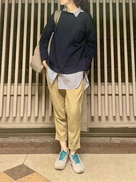 「FLORENT（フローレント）のアイテム（パンツ）」を使った、HONEY  LEMON  PIEさん（レディース・164cm）の秋コーディネート