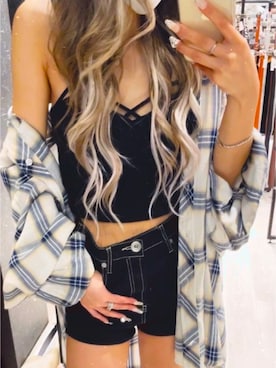 chamさん（レディース・150cm）の春コーディネート