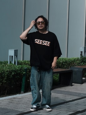 「アイテム（デニムパンツ）」を使った、はやしさん（メンズ・173cm・30代）の秋コーディネート