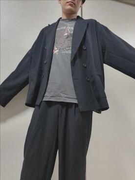 「MONO-MART（モノマート）のアイテム（セットアップ）」を使った、ととさん（メンズ・167cm）の春コーディネート