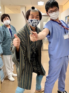 「kimono（キモノ）のアイテム」を使った、新村 浩明さん（メンズ・167cm）の夏コーディネート