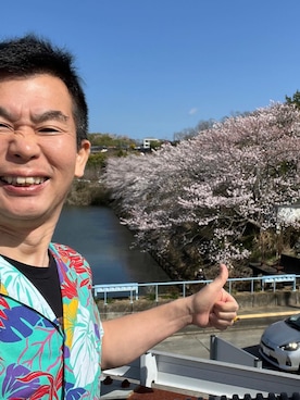 「no brand（ノーブランド）のアイテム（シャツ/ブラウス、その他）」を使った、新村 浩明さん（メンズ・167cm）の春コーディネート