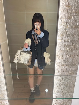 「GRANCY（グランシー）のアイテム（ネックレス）」を使った、ふうなちゃんさん（レディース・159cm）の春コーディネート