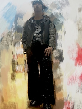 「アイテム（タンクトップ）」を使った、rrrRingoさん（メンズ・170cm）の秋コーディネート