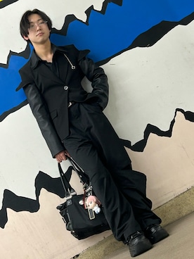 「アイテム（テーラードジャケット）」を使った、rrrRingoさん（メンズ・172cm・10代）の冬コーディネート