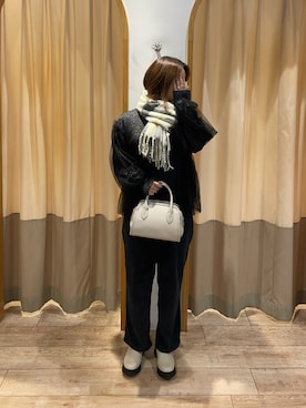 「アイテム（ドレスシューズ、ベージュ系）」を使った、kudo_さん（レディース・161cm）の秋コーディネート