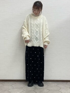 ﾀｼﾞﾏさん（レディース・154cm）の冬コーディネート