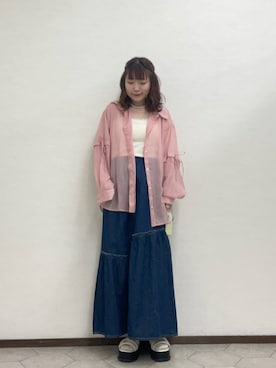 ﾀｼﾞﾏさん（レディース・154cm）の春コーディネート