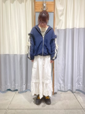 「Samansa Mos2（サマンサ モスモス）のアイテム（ブルゾン）」を使った、ﾀｼﾞﾏさん（レディース・154cm）の春コーディネート